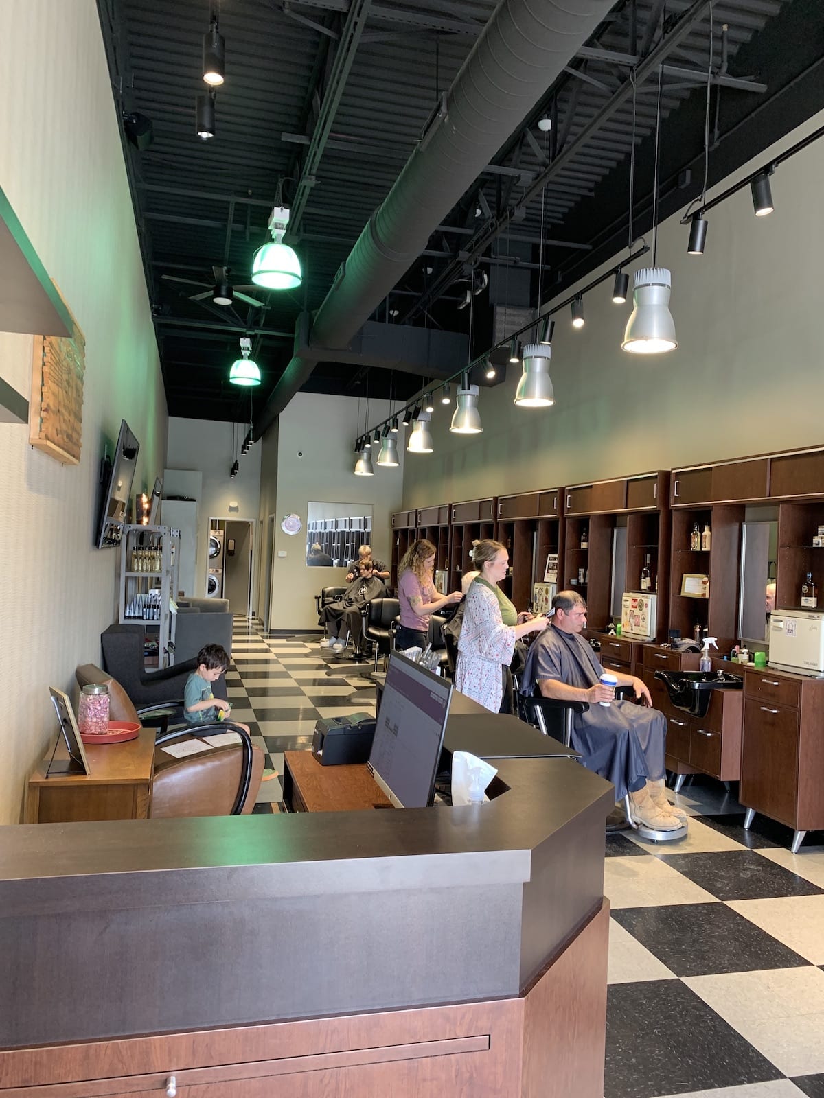 Interior of the Bellevue barbershop for Uncle Classic Barbershop