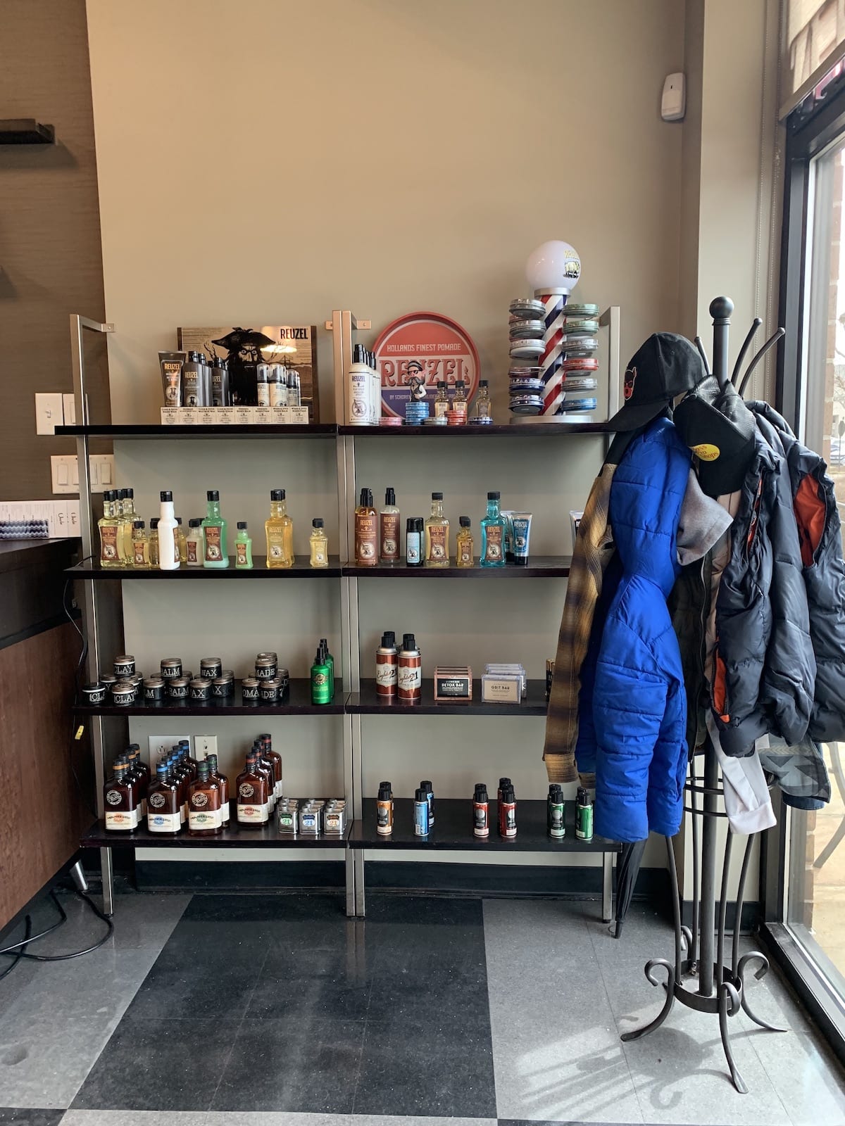 Hair products at Uncle's Brentwood barber