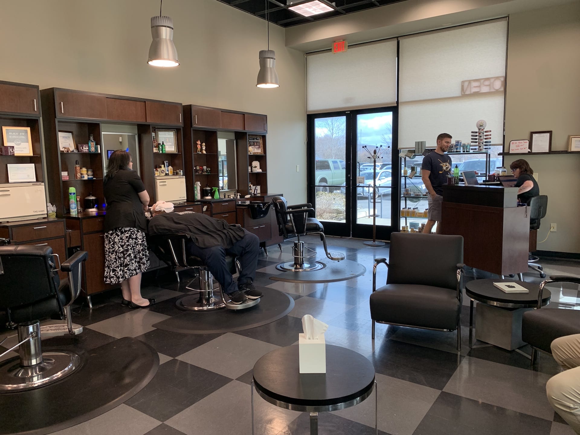 Inside our Franklin, TN barbershop