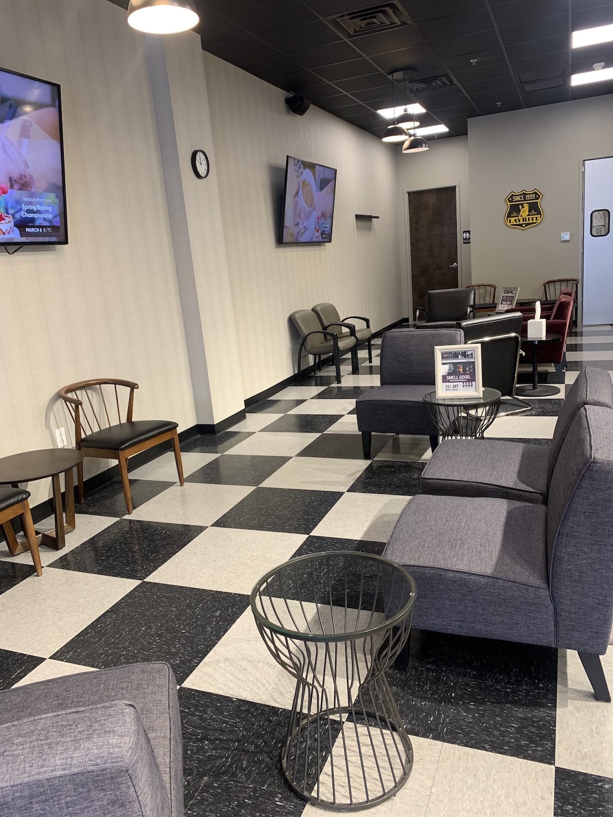 Interior of the Spring Hill location for Uncle Classic Barbershop